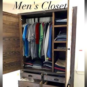 The section below is my Men's closet! Make me an offer!